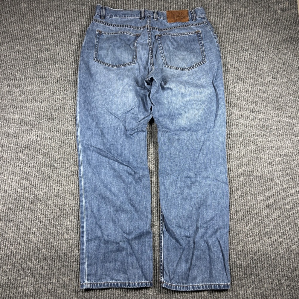 Jos A Bank Jeans Mens 34x29 Vacation In Paradise Blue Jeans Straight Leg Denim